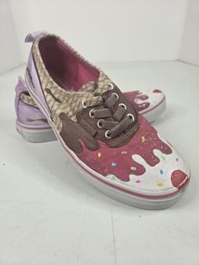 Vans Classic Kids Slip-on Ice Cream Sundae Kids Size 3